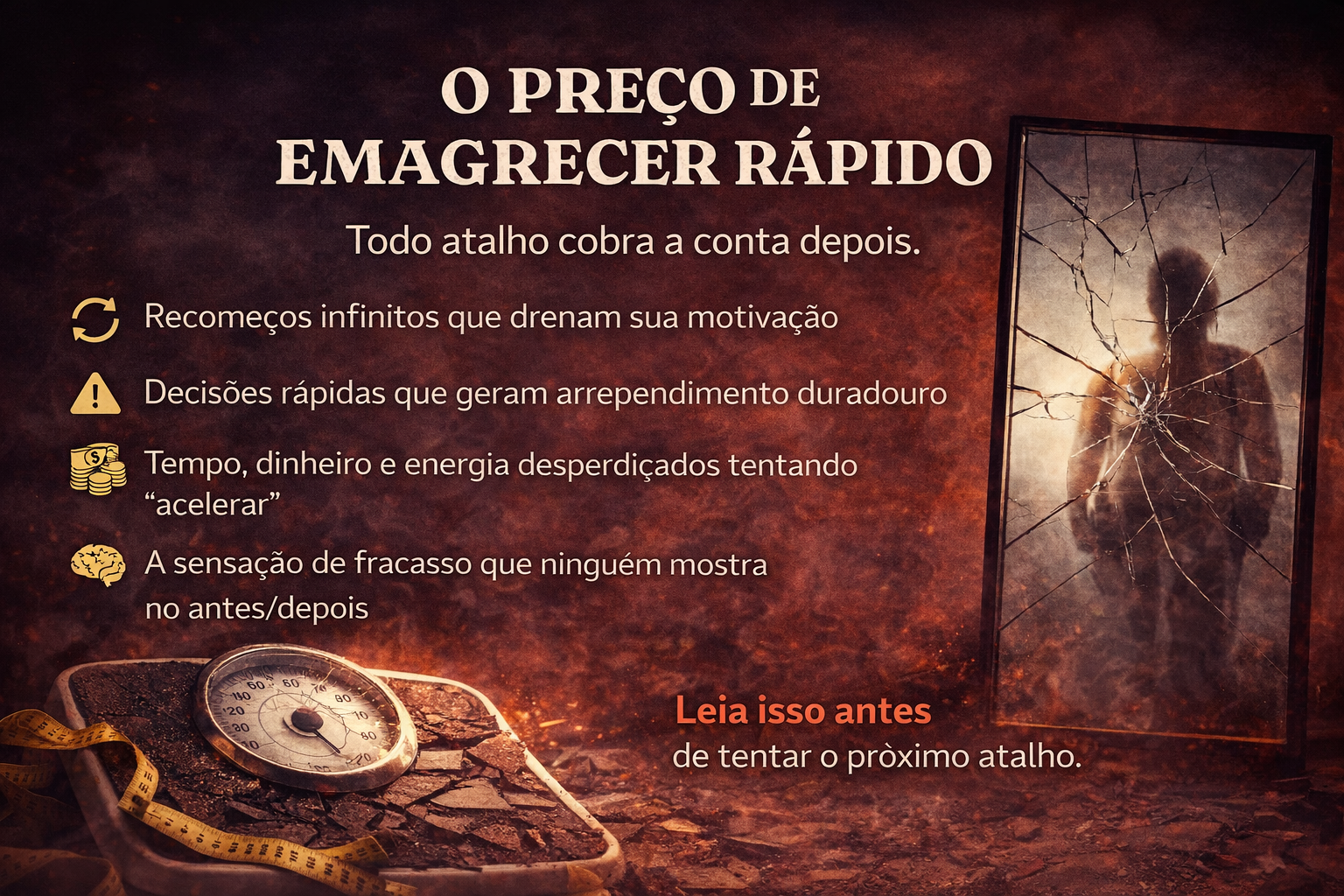 O Preço do Emagrecer Rápido - Banner Impacto